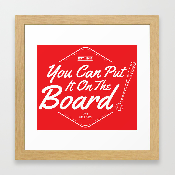 White Sox You Can Put It On The Board Framed Art Print By Barrier Society6 White Sox You Can Put It On The Board Framed Art Print By Barrier Society6