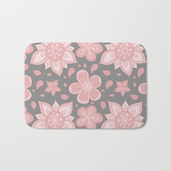 FLORAL PATTERN 8 Bath Mat