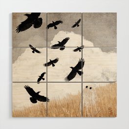 Walter and The Crows Wood Wall Art