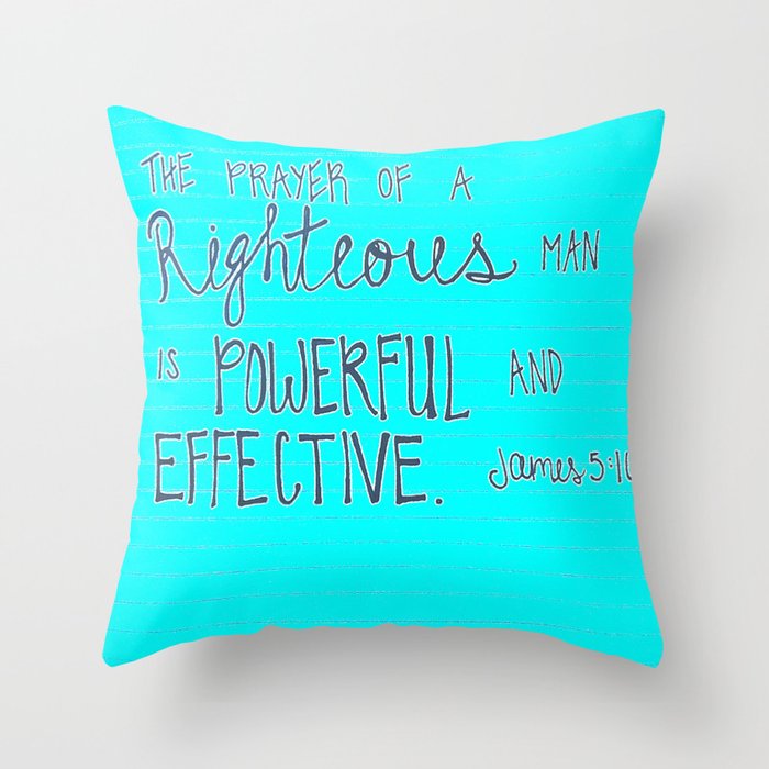 James 5:16 Throw Pillow