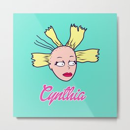 Cynthia Doll Metal Print | Graphicdesign, Doll, Retro, Kid, Oldschool, Grunge, Typography, Digital, Cartoon, 90S 