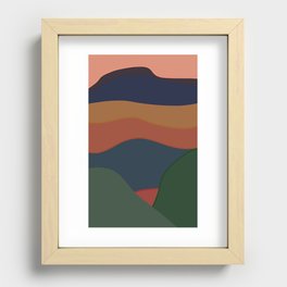 Hills of Color  Recessed Framed Print