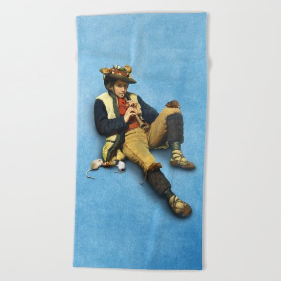 The Piper of Hamelin Beach Towel