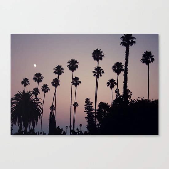 Hollywood Forever Cemetery Sunset Canvas Print