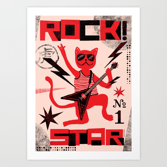 Rock Star Art Print