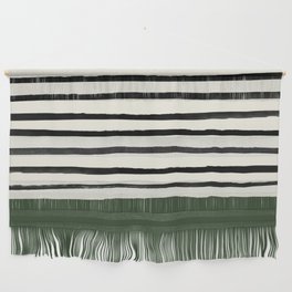 Forest Green x Stripes Wall Hanging