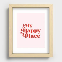 My Happy Place Recessed Framed Print