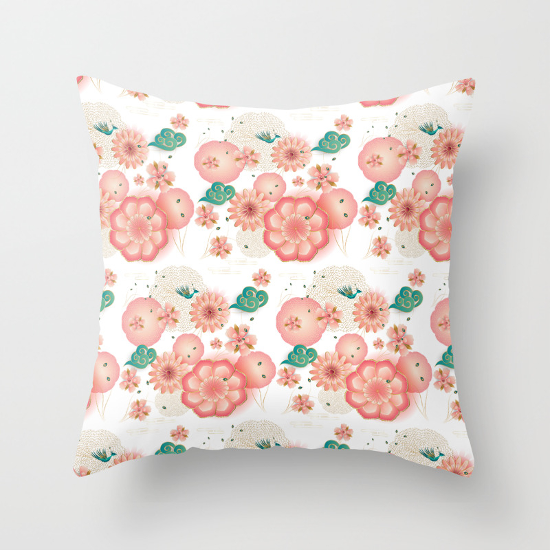Elegant Floral Ornament Spring Peach Garden Decorative Pink