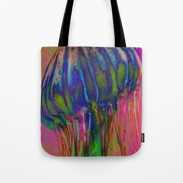 Electric Jellyfish Tote Bag