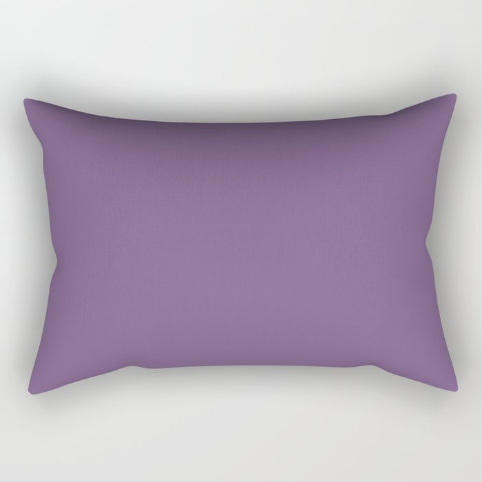 Purple-Gray Eggplant Rectangular Pillow