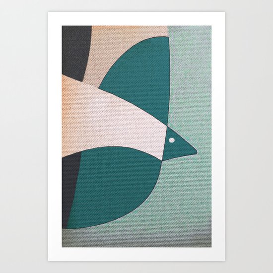 L'uccello in Volo Art Print