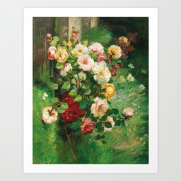 Eugène Henri Cauchois - Roses (1911) Art Print