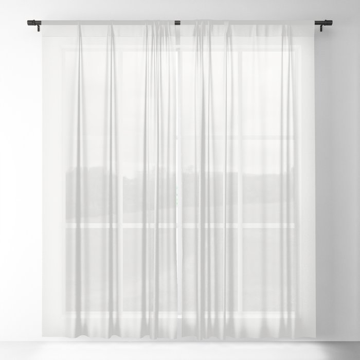 Pastel Series Candy White Sheer Curtain