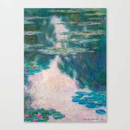 Water Lilies, Bad Weather, 1907 by Claude Monet Canvas Print