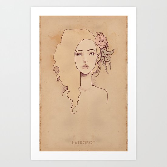 Spring Peaches Art Print
