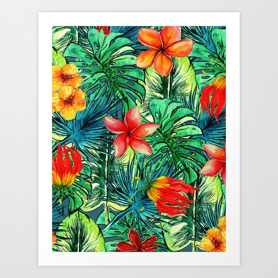 My Tropical Garden Art Print