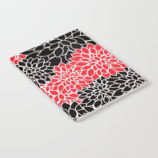 Black & Red Pattern Notebook