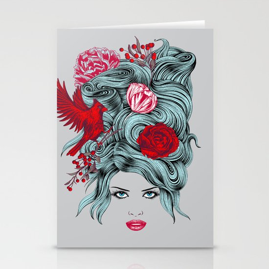 Winter Girl Stationery Cards