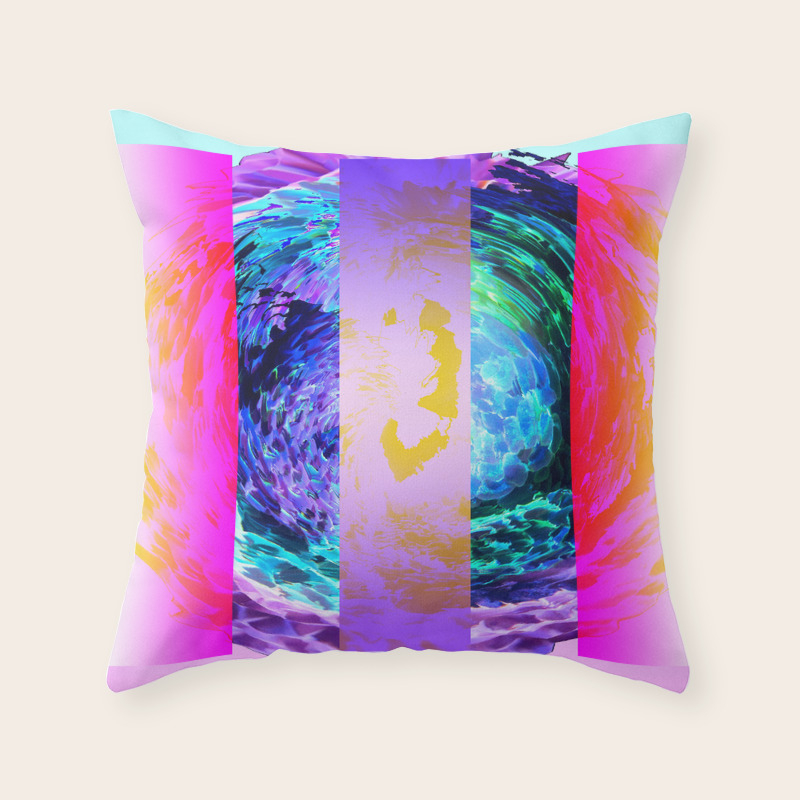 Blue Coral Throw Pillow By Mindsgallery Society6