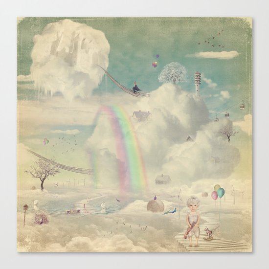 Fantastic country in the sky Canvas Print