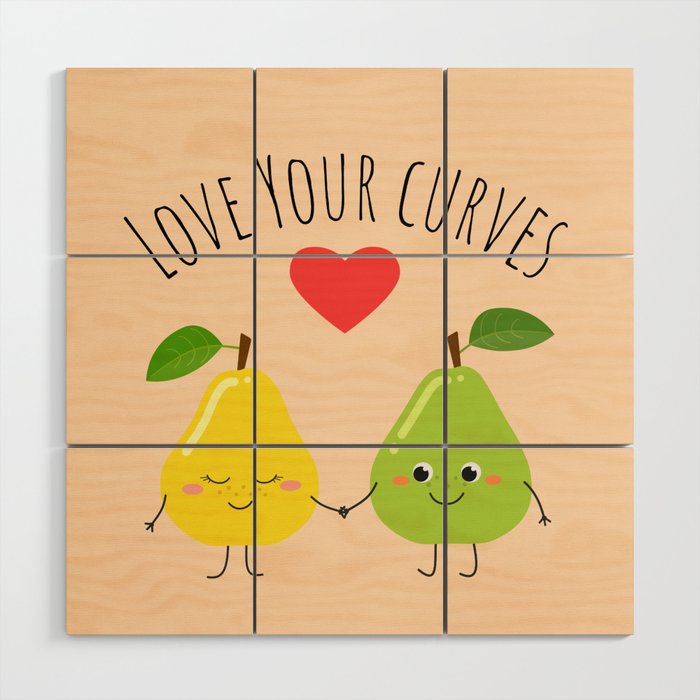 Love Your Curves Wood Wall Art