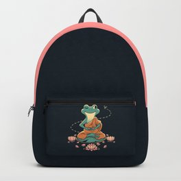 Meditation Frog by Tobe Fonseca Backpack