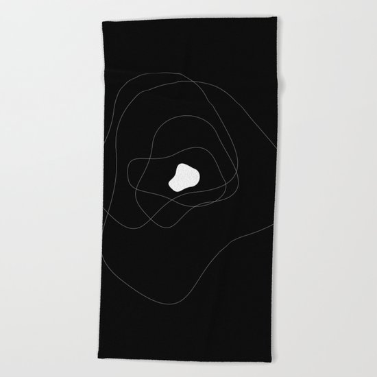 Abstract Infinite v. Black Beach Towel