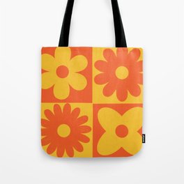 Orange & Yellow Flowers Tote Bag
