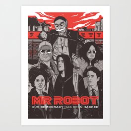 Mr Robot Illustration Art Print
