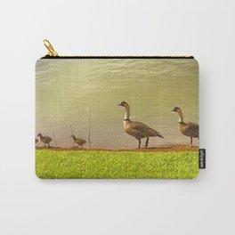 Nene Goose Family animal photo by WordWorthyPhotos Carry-All Pouch