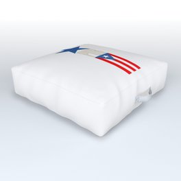 red white and blue Star PUR Flag Outdoor Floor Cushion