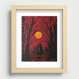 Riding Hood in Shadows Recessed Framed Print