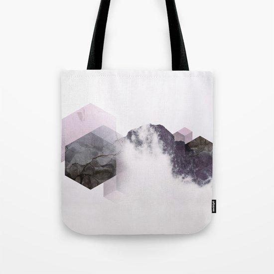 Cloudy Mountains Tote Bag