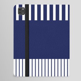 Colour Pop Stripes - Blue and White iPad Folio Case