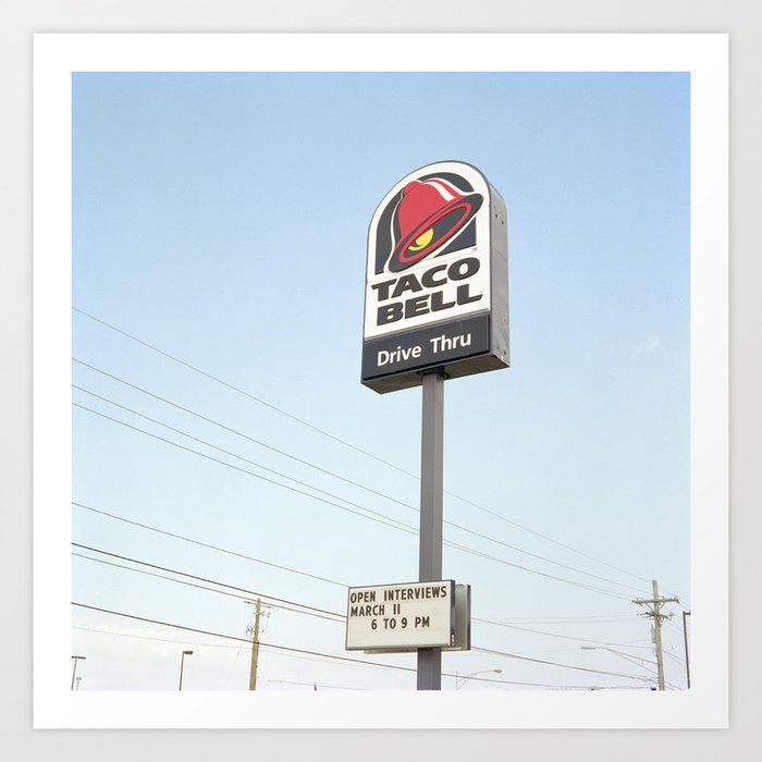 Taco Bell Drive Thru Art Print