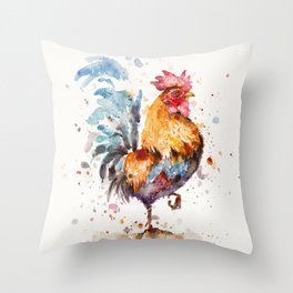 Rooster's About Throw Pillow