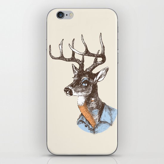 Lucienne the crying deer (with tattoos) iPhone & iPod Skin