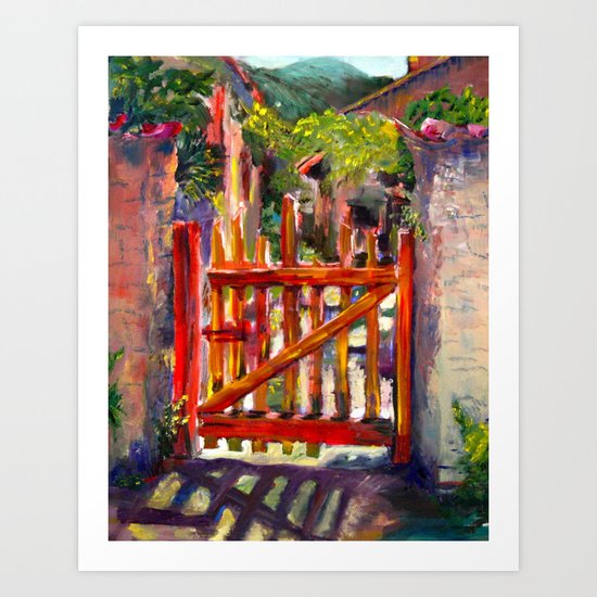 Red Gate Art Print