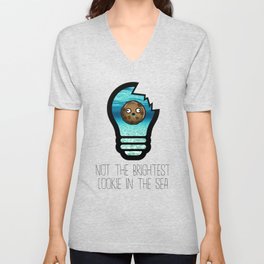 Not the Brightest Cookie in the Sea V Neck T Shirt