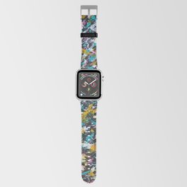 Splatter Paint on Black Apple Watch Band