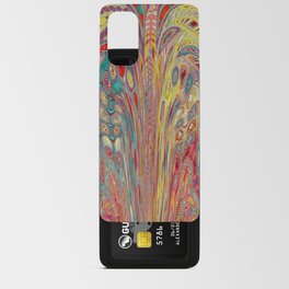 Kaleidoscopic Surrealistic Pattern In Multi Color Android Card Case
