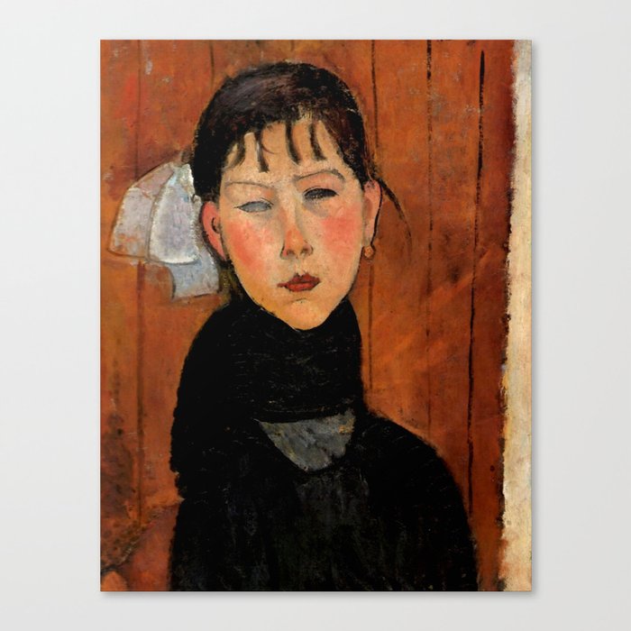 Amedeo Modigliani "Marie (Marie, fille du peuple)" Canvas Print