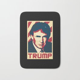 Donald Trump Retro Propaganda Bath Mat | Vote, Cccp, Hope, Democrat, Russia, Donald, Republican, Graphicdesign, Propaganda, Politics 