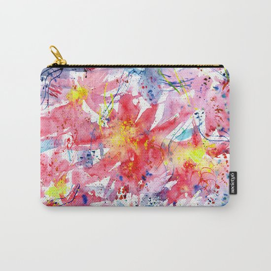 Floral vibes || watercolor Carry-All Pouch