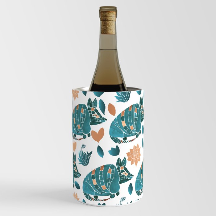 Armadillo - Turquoise and Copper Wine Chiller