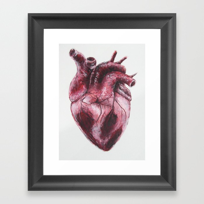 Human Heart Framed Art Print