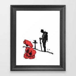 Lest We Forget - Poppy Day Framed Art Print