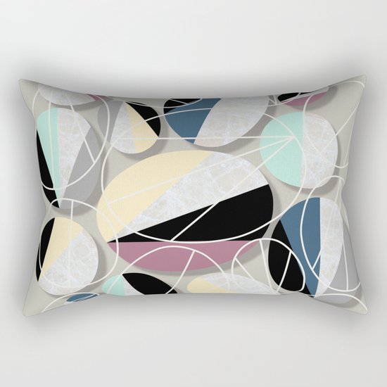 Stones and Outlines Rectangular Pillow