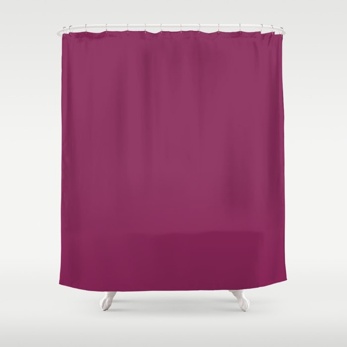 Dark Raspberry Shower Curtain