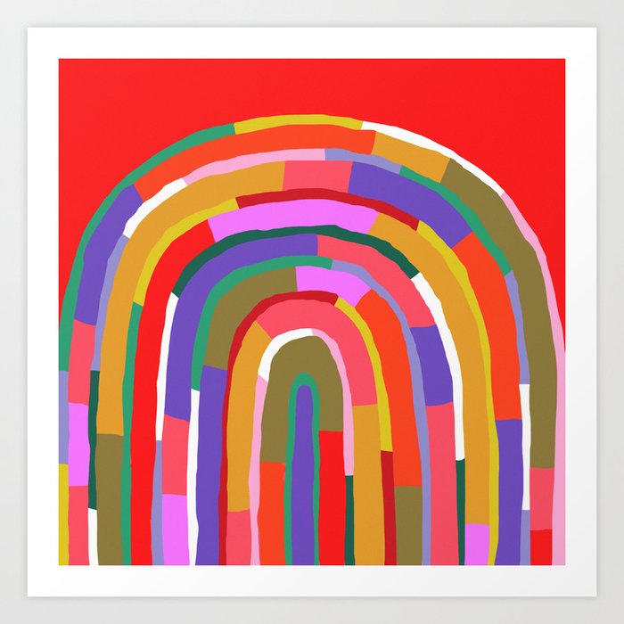 Banded Rainbow Art Print